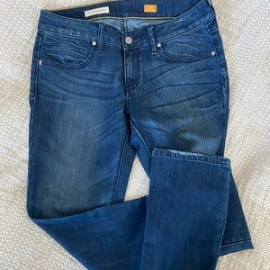 Anthropologie Pilcro sz 28 low rise straight jeans. Inseam is 32”